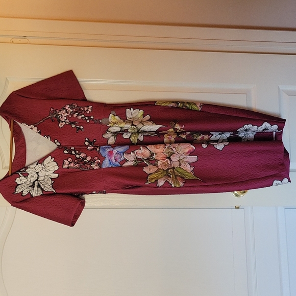 Painted wiggle dress size UK 14 US 10 - Picture 2 of 2